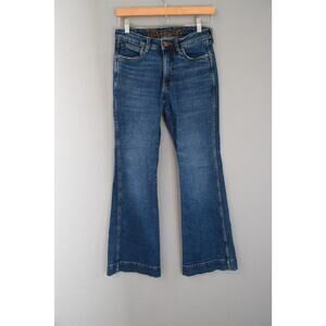 Wrangler Jeans Women 25 X 32 Blue Bootcut Denim Mid Rise Western Cowgirl